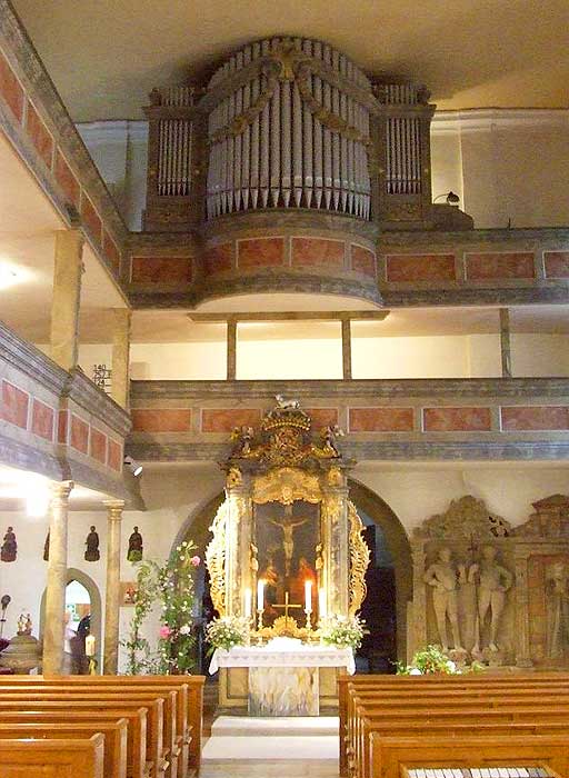 Creglinger Stadtkirche Innenansicht
